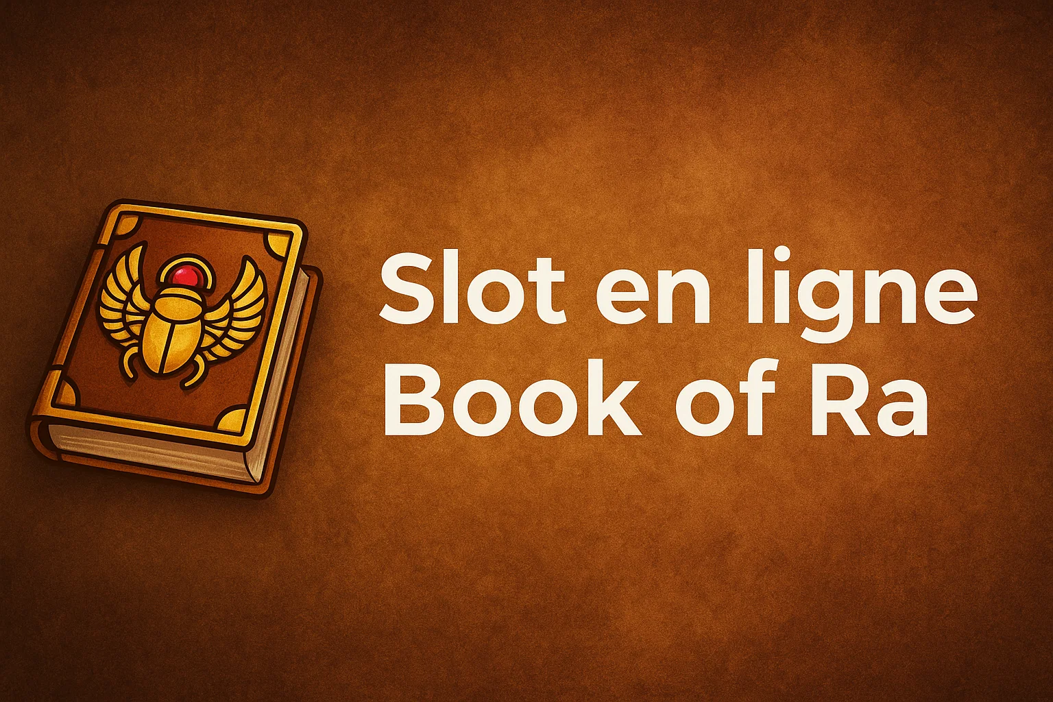 Slot en ligne Book of Ra
